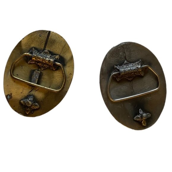 Vintage 1970s Set of 2 Easy Does It‎ But Do It Belt Buckle Alcoholics Anonymous - Picture 2 of 2